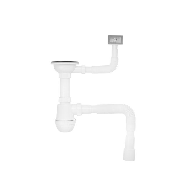 Сифон для кухонной мойки Kroner KRP - KS02 3 1/2 х40/50., фото  | SNABZHENIE.com.ua