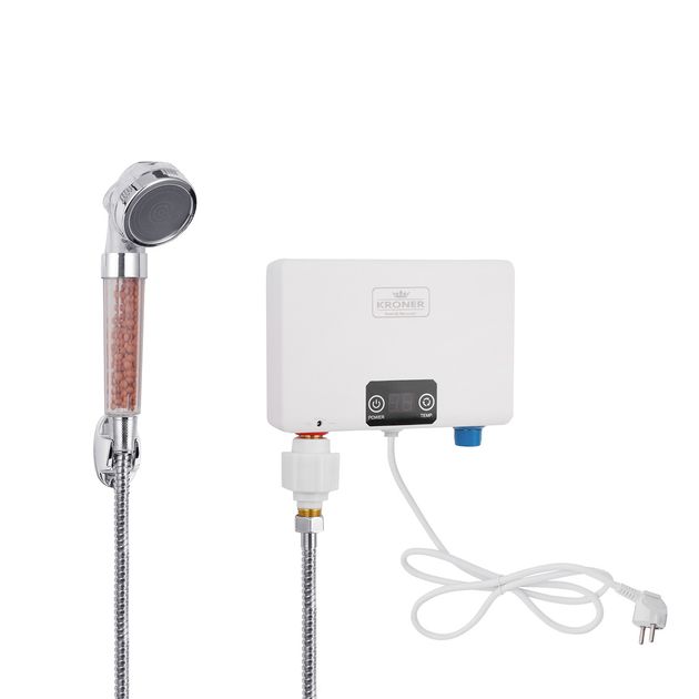Проточный водонагреватель Kroner KRM Volt CW200WMDS с дисплеем, фото  | SNABZHENIE.com.ua