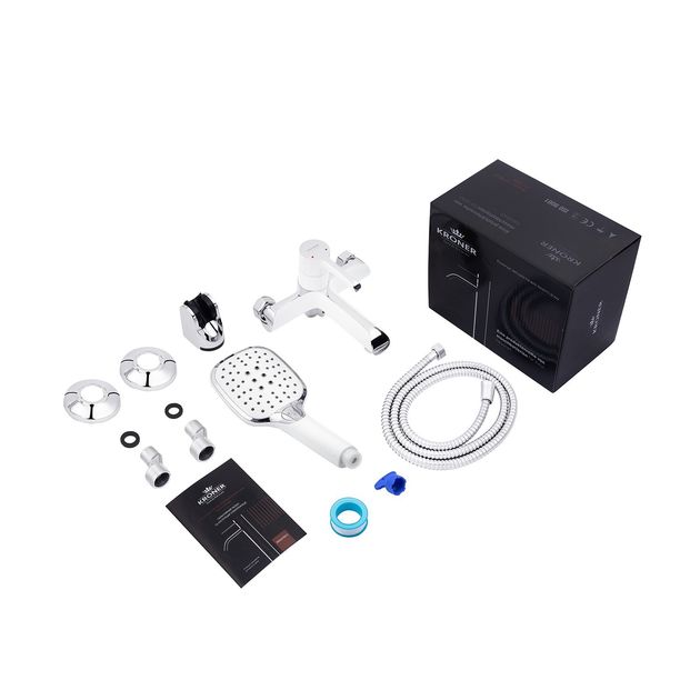 Смеситель для ванны Kroner KRP Essen W060, фото , изображение 7 | SNABZHENIE.com.ua