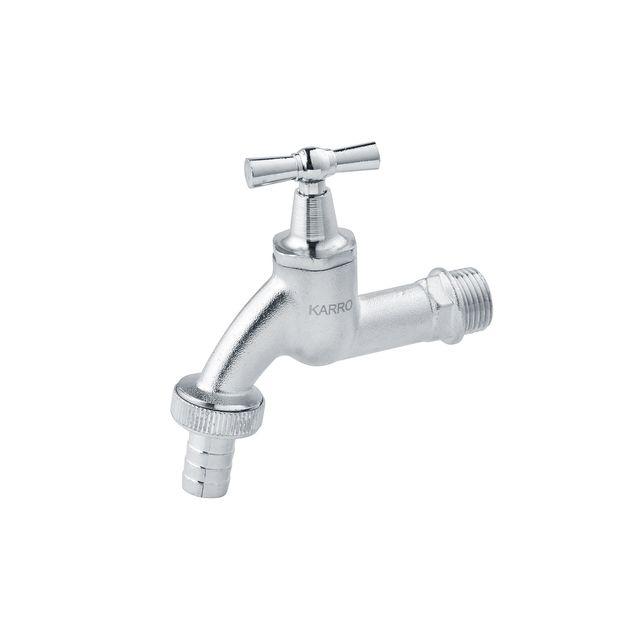 Кран поливной Karro 1/2 PN40 KR-02117 хромированный, фото  | SNABZHENIE.com.ua