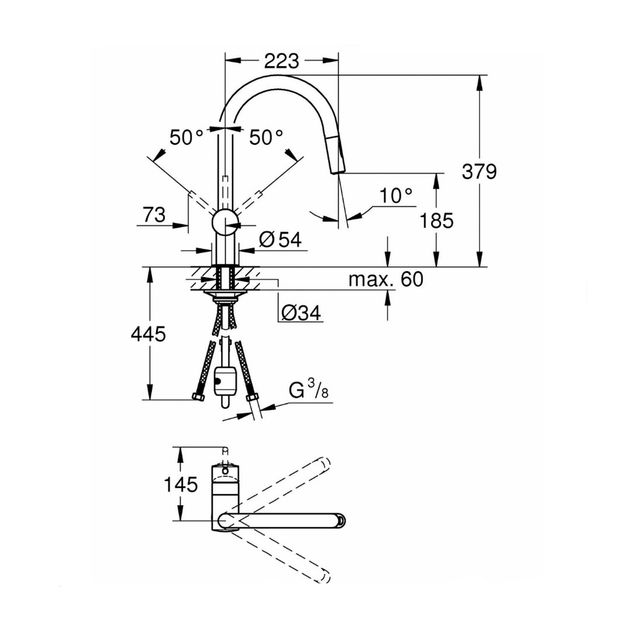 Змішувач для кухні Grohe Minta 32321002, фото , зображення 2 | SNABZHENIE.com.ua Змішувач для кухні Grohe Minta 32321002, фото , зображення 2 | SNABZHENIE.com.ua