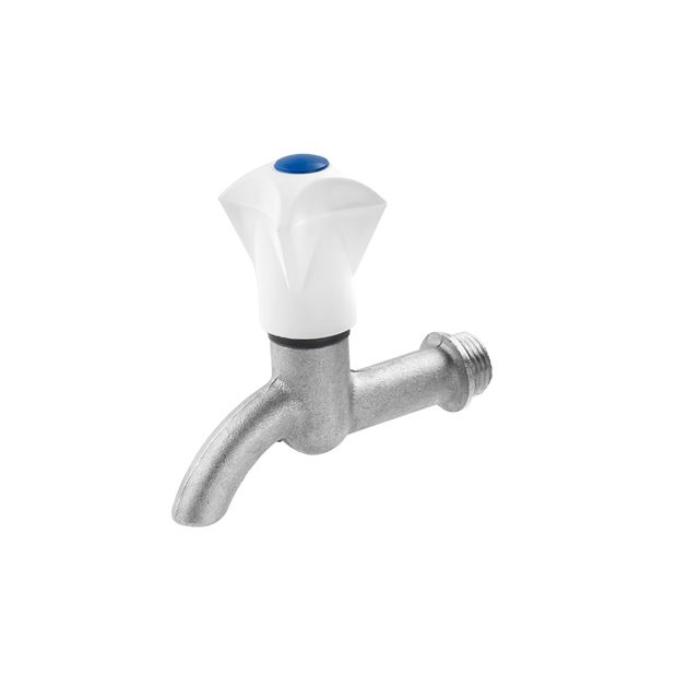 Кран водоразборный LexLine 1/2'' никелированный НК2501-Вн, фото  | SNABZHENIE.com.ua