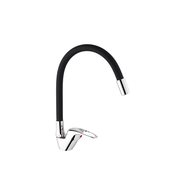 Смеситель кухонный с гибким изливом Agua Leon - C039, фото  | SNABZHENIE.com.ua