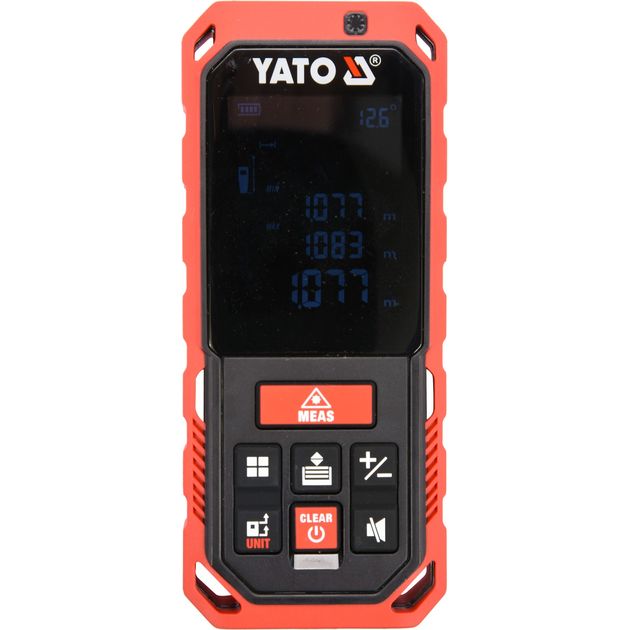 Лазерный дальномер YATO, 10 режимов, диапазон 0,2-60 м, ±2 мм., фото  | SNABZHENIE.com.ua
