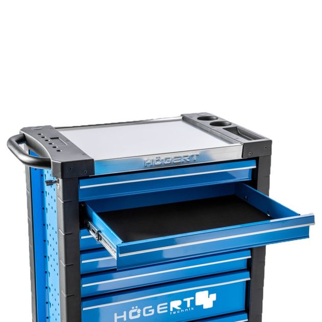 Инструментальная тележка на 7 ящиков Premium HOEGERT HT7G572, фото , изображение 2 | SNABZHENIE.com.ua Инструментальная тележка на 7 ящиков Premium HOEGERT HT7G572, фото , изображение 2 | SNABZHENIE.com.ua