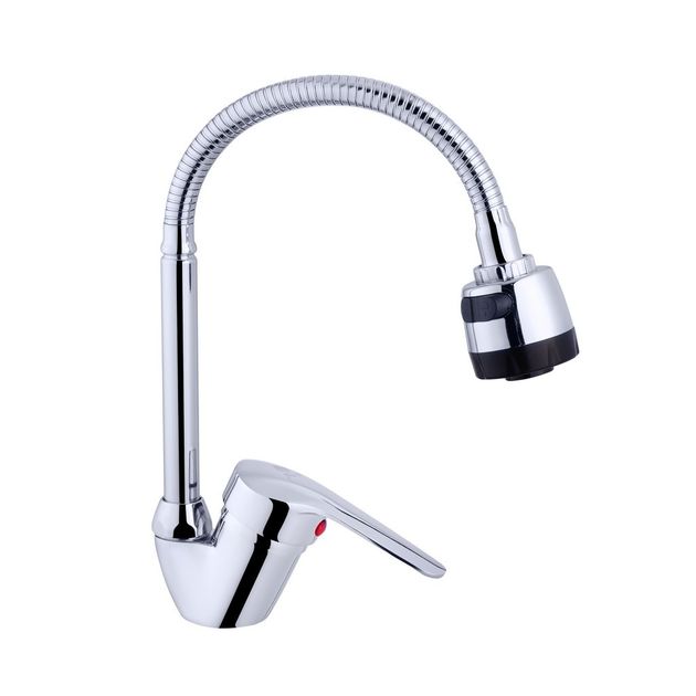 Смеситель кухонный Agua Sevilla с гибким изливом - C039, фото  | SNABZHENIE.com.ua