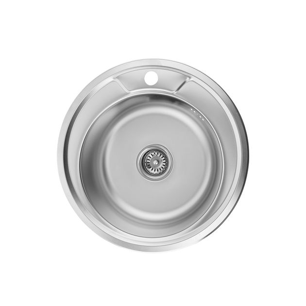 Кухонная мойка Kroner KRP Satin - 490 (0,6 мм), фото  | SNABZHENIE.com.ua