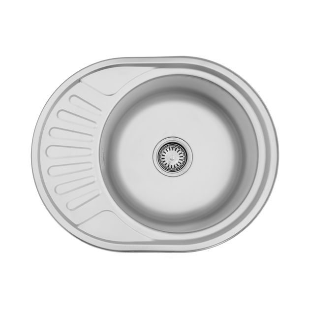 Кухонная мойка Kroner KRP Satin 5745 (0,8 мм), фото  | SNABZHENIE.com.ua