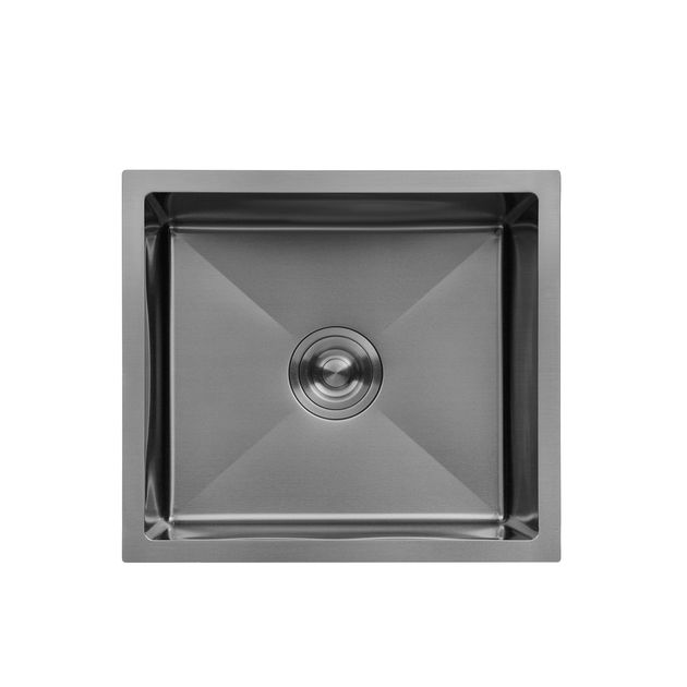 Кухонная мойка Kroner KRP Schwarze 4843HM PVD (3,0/1,0 мм), фото  | SNABZHENIE.com.ua