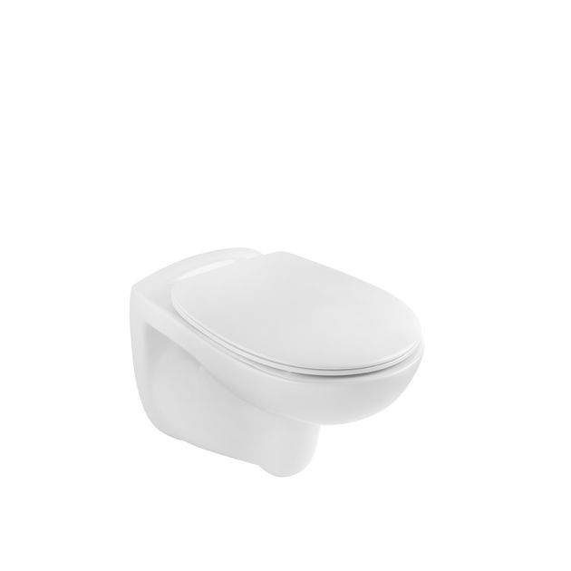 Унитаз подвесной Kroner KRP - A534UF Rimless, Slim Duroplast, 410x355x555 мм, фото  | SNABZHENIE.com.ua