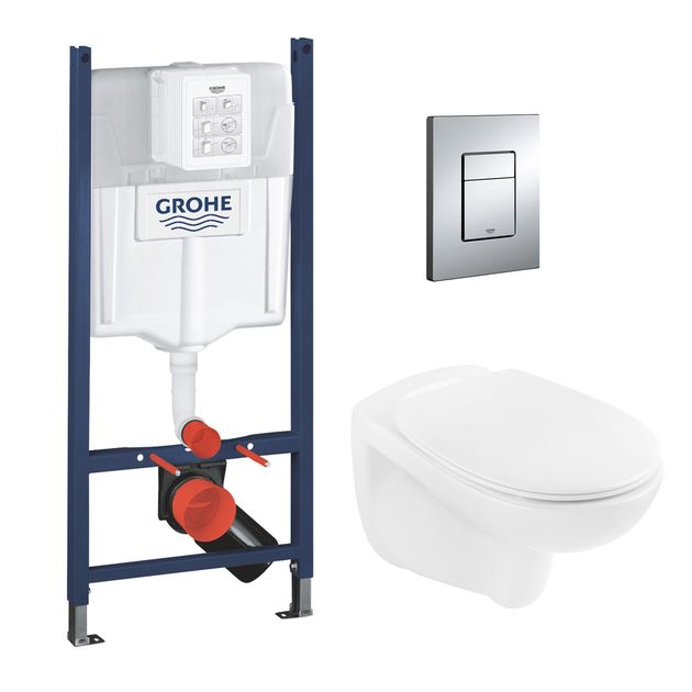 Комплект 4 в 1: Инсталляция Grohe Rapid SL с панелью Even + унитаз A534UF, фото  | SNABZHENIE.com.ua