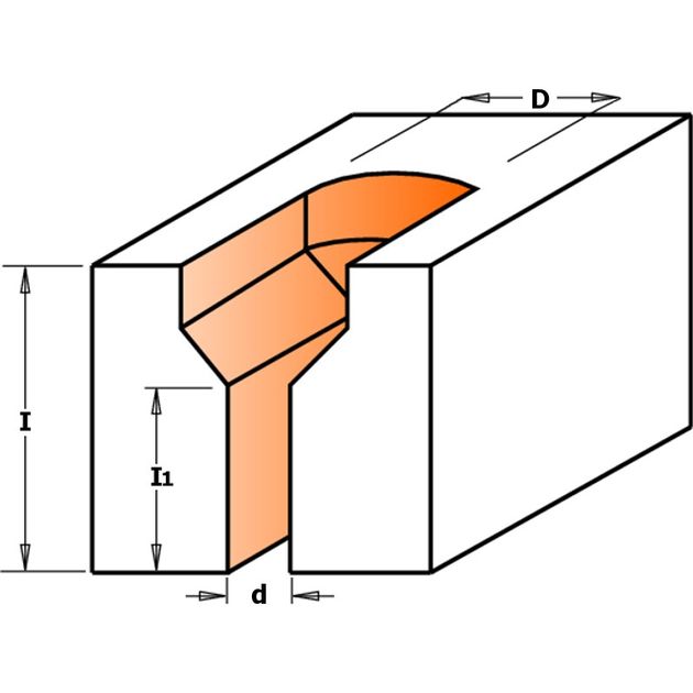 Фреза для потайних пазів під саморез 11,1 x 20,6 x 63,5 мм, хвостовик 8 мм CMT (913.201.11), фото , зображення 2 | SNABZHENIE.com.ua Фреза для потайних пазів під саморез 11,1 x 20,6 x 63,5 мм, хвостовик 8 мм CMT (913.201.11), фото , зображення 2 | SNABZHENIE.com.ua