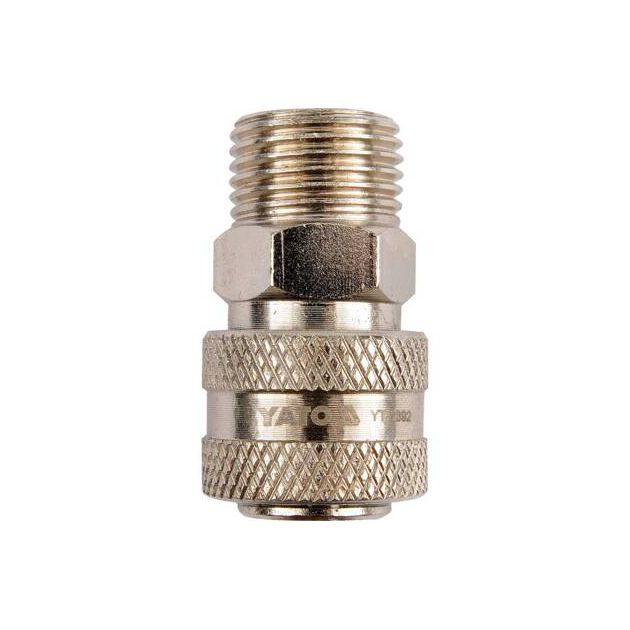 Быстросъемная муфта 1/2" с наружной резьбой YATO (YT-2392), фото  | SNABZHENIE.com.ua