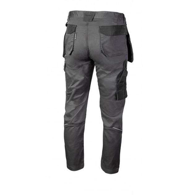 Брюки рабочие HOEGERT HASSO темно-серые, фото , изображение 7 | SNABZHENIE.com.ua
