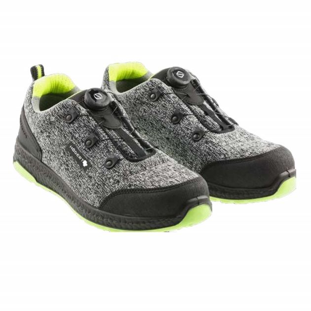 Полуботинки HOEGERT KEMNITZ LACE SYSTEM S1PS SR FO серый/зеленый, фото  | SNABZHENIE.com.ua