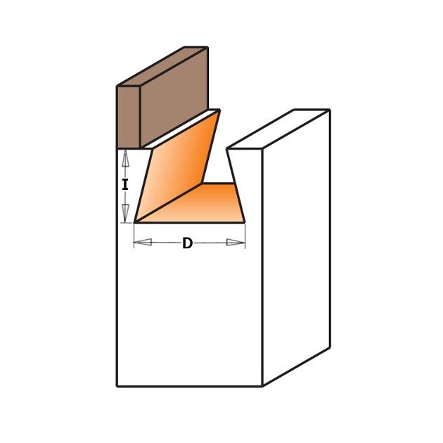 Фреза ласточкин хвост с подшипником 8,73x10,3x58мм, хвостовик 6,35мм CMT, фото , изображение 2 | SNABZHENIE.com.ua Фреза ласточкин хвост с подшипником 8,73x10,3x58мм, хвостовик 6,35мм CMT, фото , изображение 2 | SNABZHENIE.com.ua