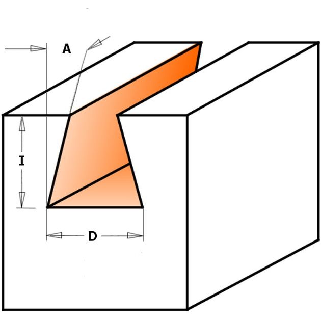 Фреза ласточкин хвост 9,5x9,5x52,5 мм, хвостовик 8 мм CMT, фото , изображение 2 | SNABZHENIE.com.ua Фреза ласточкин хвост 9,5x9,5x52,5 мм, хвостовик 8 мм CMT, фото , изображение 2 | SNABZHENIE.com.ua