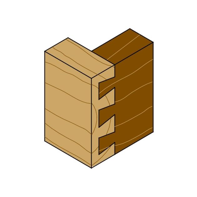 Фреза ласточкин хвіст з підшипником 15,8 x 25,4 x 68,3 мм, хвостовик 9,5 мм CMT (818.159.11B), фото , зображення 5 | SNABZHENIE.com.ua