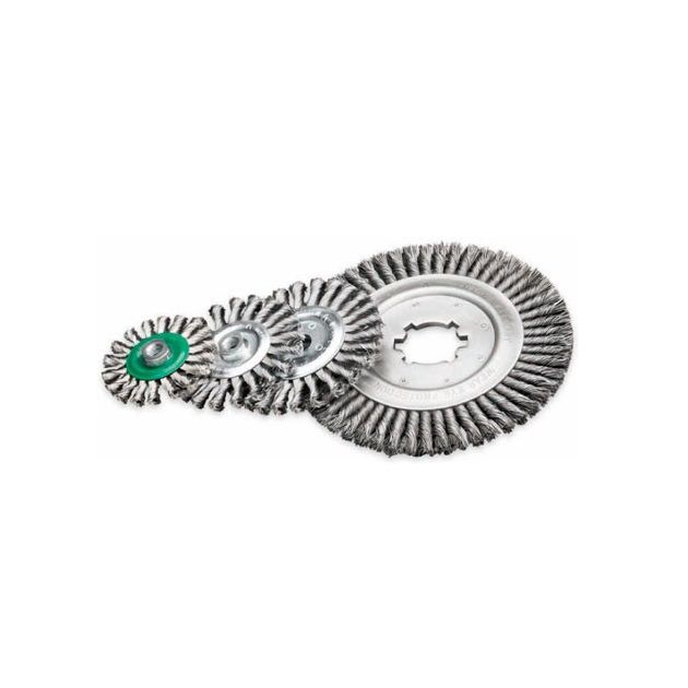 Щетка дисковая 250 x 15 D 50,8 мм 52 жг. стальная проволока STH прямая 0,8 мм LESSMANN (47731075)