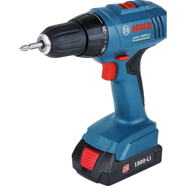 Аккумуляторный шуруповёрт BOSCH GSR 1800 Li (06019A8305), фото  | SNABZHENIE.com.ua