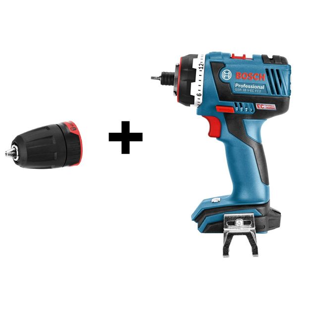 Аккумуляторная дрель-шуруповерт BOSCH GSR 18 V-EC FC2 Professional, фото , изображение 3 | SNABZHENIE.com.ua
