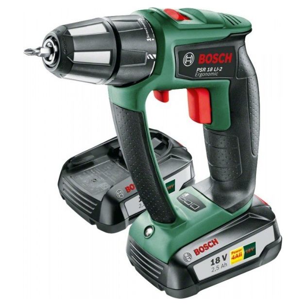 Аккумуляторная дрель-шуруповерт BOSCH PSR 18 LI-2 Ergonomic, фото  | SNABZHENIE.com.ua