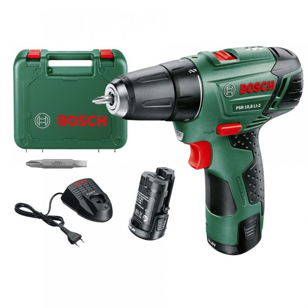 аккумуляторный дрель-шуруповерт PSR 10,8 LI-2 BOSCH (0603972926), фото , изображение 2 | SNABZHENIE.com.ua