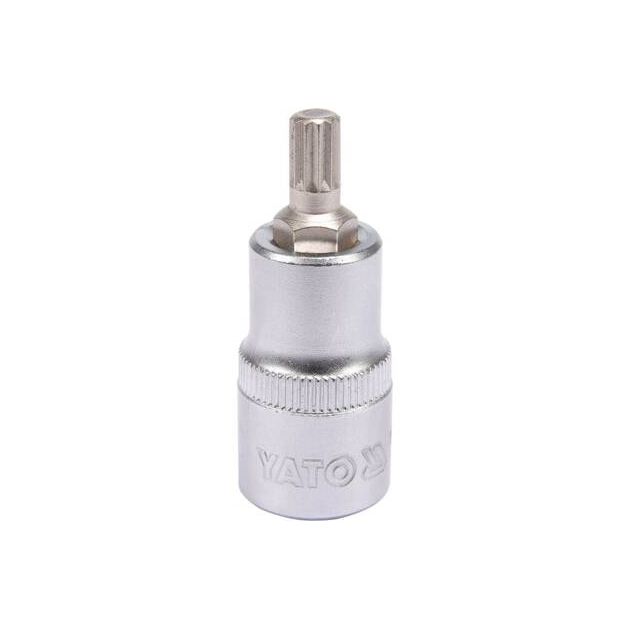 Головка торцевая 1/2" YATO SPLINE М8, длина 55 мм (YT-04342), фото  | SNABZHENIE.com.ua
