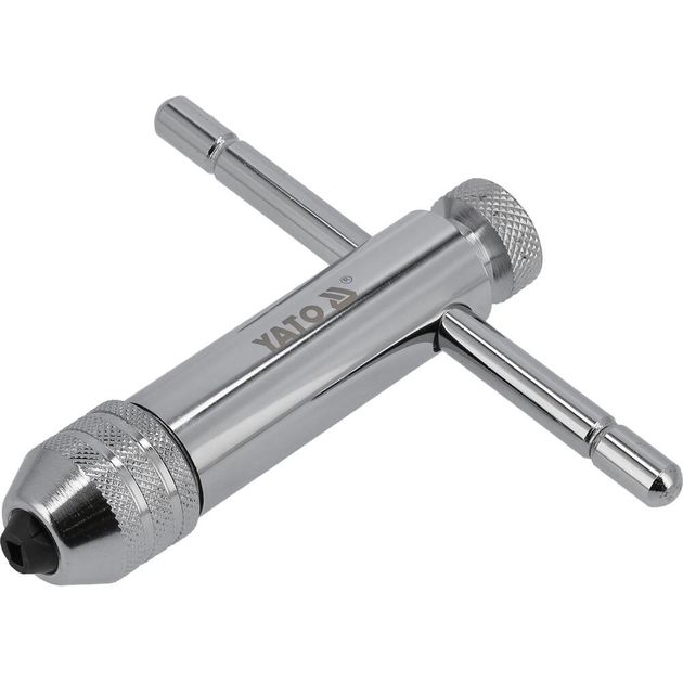 Вороток для метчиков M5-M12 с трещоткой, 100 мм, YATO (YT-2990), фото , изображение 2 | SNABZHENIE.com.ua Вороток для метчиков M5-M12 с трещоткой, 100 мм, YATO (YT-2990), фото , изображение 2 | SNABZHENIE.com.ua