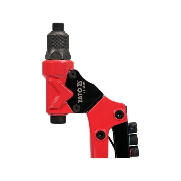 Заклепочник YATO с поворотной головкой, длина 275 мм, для нитов 2,4-4,8 мм, фото , изображение 5 | SNABZHENIE.com.ua