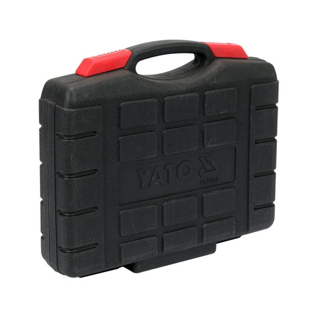 Набір головок торцевих з насадками SPLINE YATO до квадрату 1/2", M5-М16, l= 55-200 мм, 26 елементів., фото , зображення 5 | SNABZHENIE.com.ua