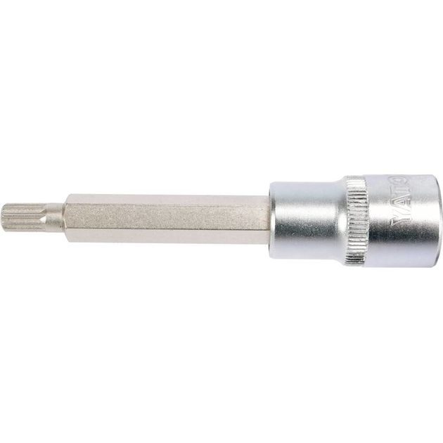Головка торцевая Spline M8, 1/2", длина 100 мм YATO (YT-04352), фото , изображение 2 | SNABZHENIE.com.ua