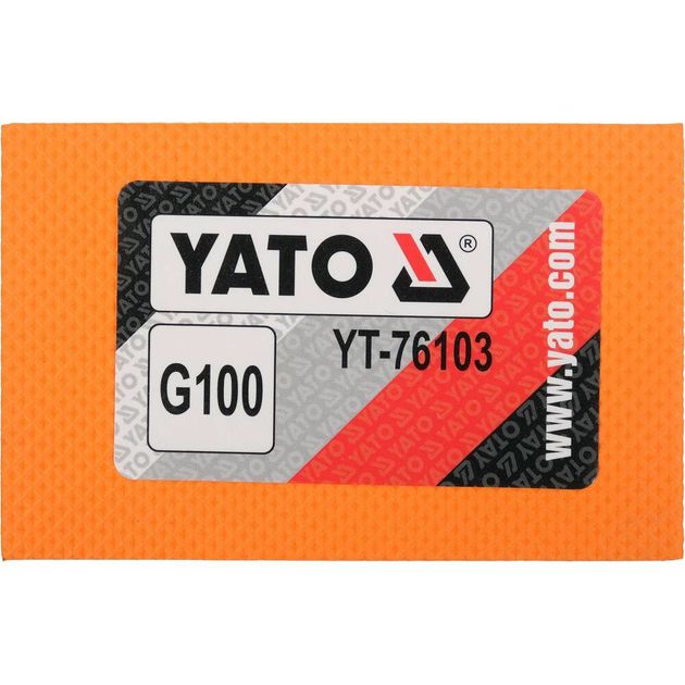 Губка абразивна алмазна YATO для шліфування скла, граніту, кераміки 90х60х30 мм, з гранул G100, фото , зображення 2 | SNABZHENIE.com.ua Губка абразивна алмазна YATO для шліфування скла, граніту, кераміки 90х60х30 мм, з гранул G100, фото , зображення 2 | SNABZHENIE.com.ua