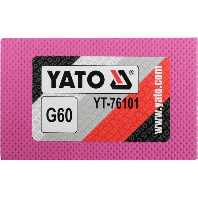 Губка абразивная алмазная YATO для шлифовки 90х60х30 мм, G60, фото , изображение 2 | SNABZHENIE.com.ua Губка абразивная алмазная YATO для шлифовки 90х60х30 мм, G60, фото , изображение 2 | SNABZHENIE.com.ua
