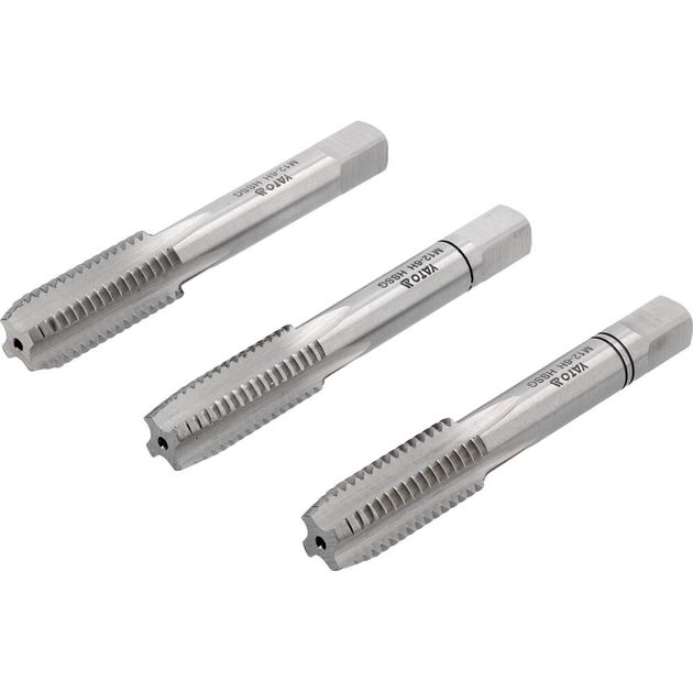 Метчик YATO M12x1.75 мм, HSS М2, 75 мм, 3 шт (YT-2939), фото , изображение 2 | SNABZHENIE.com.ua