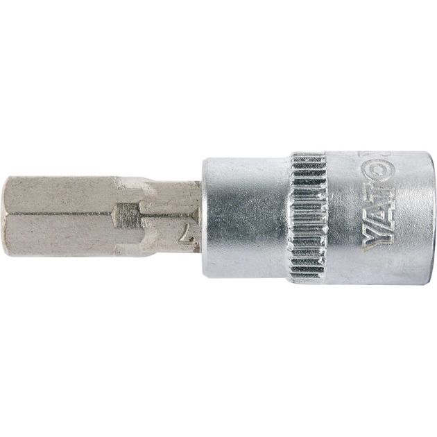 Головка торцева під квадрат 1/4 YATO з насадкою HEX M7, довжина 37 мм YATO (YT-04374), фото , зображення 2 | SNABZHENIE.com.ua