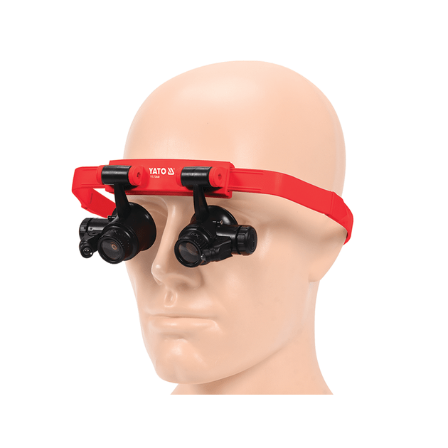 Лупа на голову з підсвіткою YATO 2 LED, 4 пари з кратністю: х10, х15, х20, х25 (YT-73840), фото , зображення 6 | SNABZHENIE.com.ua Лупа на голову з підсвіткою YATO 2 LED, 4 пари з кратністю: х10, х15, х20, х25 (YT-73840), фото , зображення 6 | SNABZHENIE.com.ua