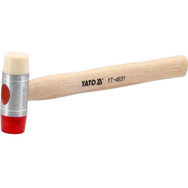 Молоток рихтовочный полиуретановый/нейлоновый 264 г YATO (YT-4631), фото , изображение 2 | SNABZHENIE.com.ua Молоток рихтовочный полиуретановый/нейлоновый 264 г YATO (YT-4631), фото , изображение 2 | SNABZHENIE.com.ua