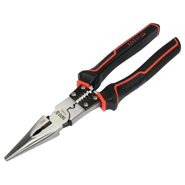 Щипцы полукруглые комбинированные YATO изолированные, 240 мм, фото , изображение 4 | SNABZHENIE.com.ua