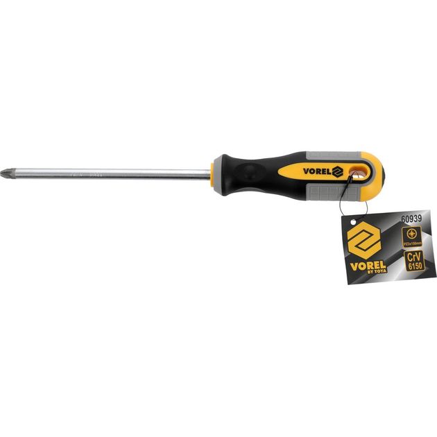 Викрутка хрестова VOREL : "Pozidriv" PZ3 х 150 мм. Cr-V [8/24/96], фото , зображення 5 | SNABZHENIE.com.ua