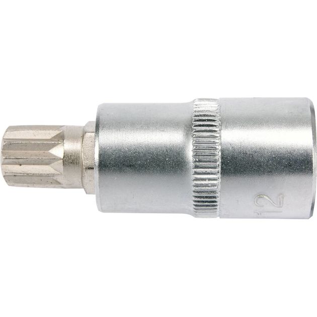 Головка торцевая Spline M12, 1/2", длина 55 мм YATO (YT-04344), фото , изображение 2 | SNABZHENIE.com.ua