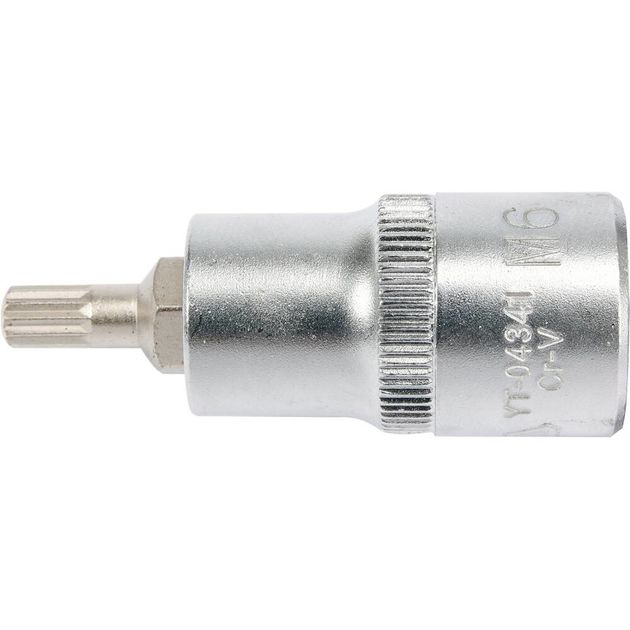 Головка торцевая Spline M6, 1/2" квадрат, 55 мм YATO (YT-04341), фото , изображение 2 | SNABZHENIE.com.ua