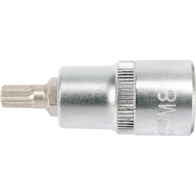 Головка торцевая 1/2" YATO SPLINE М8, длина 55 мм (YT-04342), фото , изображение 2 | SNABZHENIE.com.ua