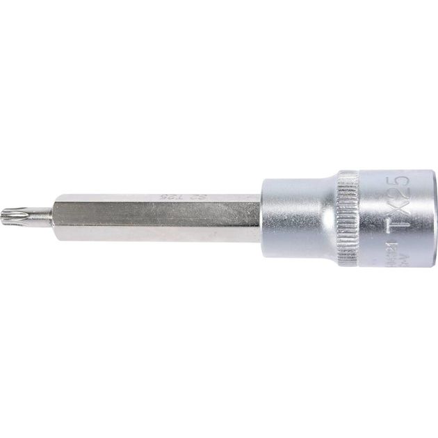 Головка торцевая TORX Т25, 1/2", 100 мм YATO (YT-04321), фото , изображение 2 | SNABZHENIE.com.ua