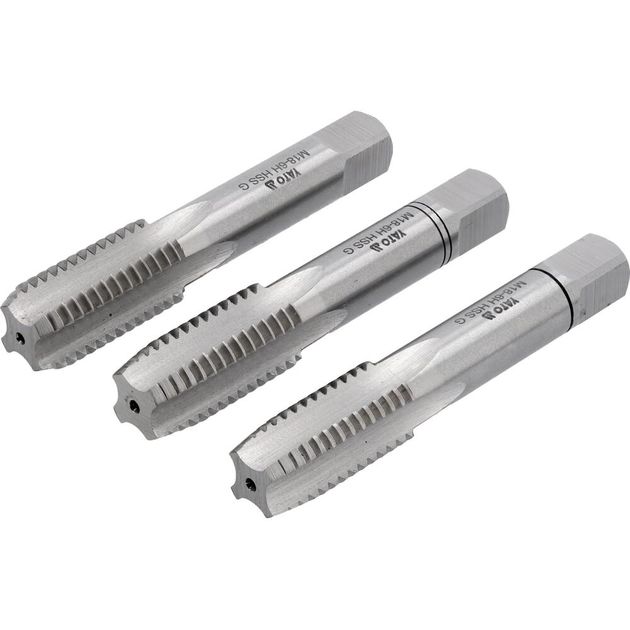 Метчик YATO М18 х 2.5 мм, HSS М2, 95 мм, 3 шт (YT-2942), фото , изображение 2 | SNABZHENIE.com.ua