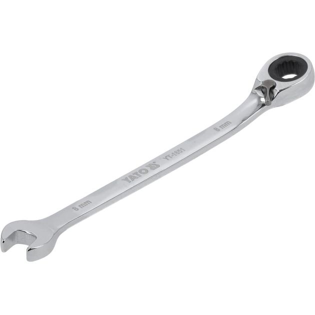 Ключ ріжково-накидний YATO з тріщаткою, 18 мм, 235 мм, фото , изображение 2 | SNABZHENIE.com.ua
