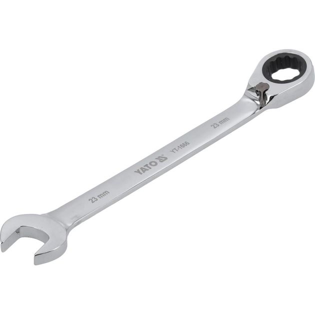 Ключ ріжково-накидний YATO 23 мм з тріщаткою, 290 мм, CrV, фото , изображение 2 | SNABZHENIE.com.ua