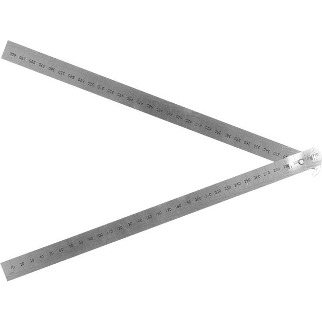 Лінійка складана з нержавіючої сталі VOREL, l= 600 мм, 2 секції по 300 мм (DW), фото , зображення 3 | SNABZHENIE.com.ua Лінійка складана з нержавіючої сталі VOREL, l= 600 мм, 2 секції по 300 мм (DW), фото , зображення 3 | SNABZHENIE.com.ua