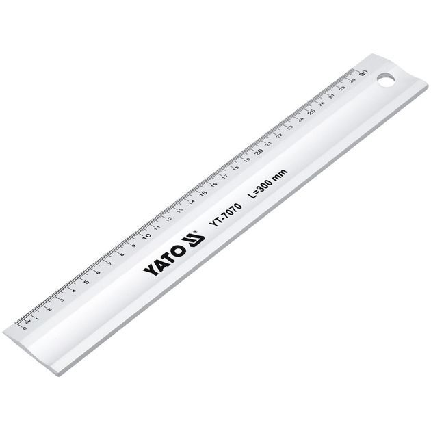 Линейка алюминиевая 300 мм YATO, фото , изображение 2 | SNABZHENIE.com.ua Линейка алюминиевая 300 мм YATO, фото , изображение 2 | SNABZHENIE.com.ua