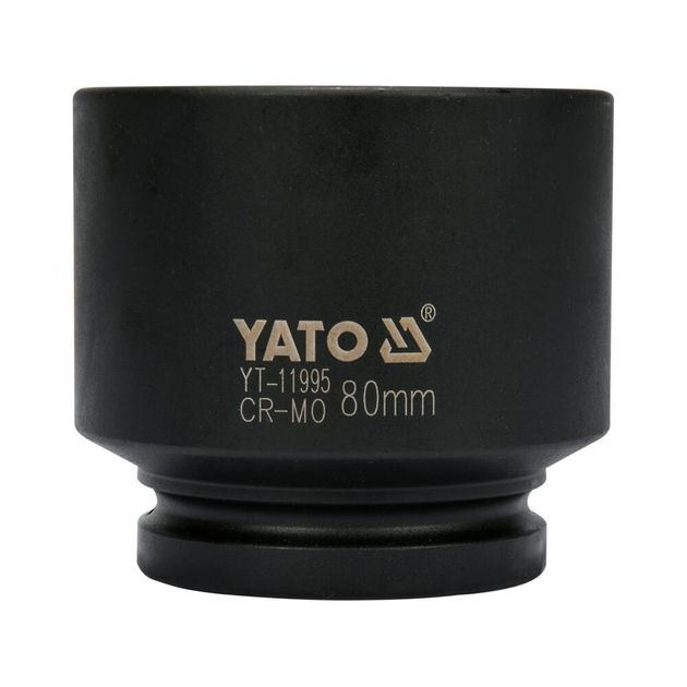 Головка торцева ударна 12-гранна, квадрат 1, 80 мм, довжина 100 мм YATO (YT-11995), фото , зображення 2 | SNABZHENIE.com.ua Головка торцева ударна 12-гранна, квадрат 1, 80 мм, довжина 100 мм YATO (YT-11995), фото , зображення 2 | SNABZHENIE.com.ua